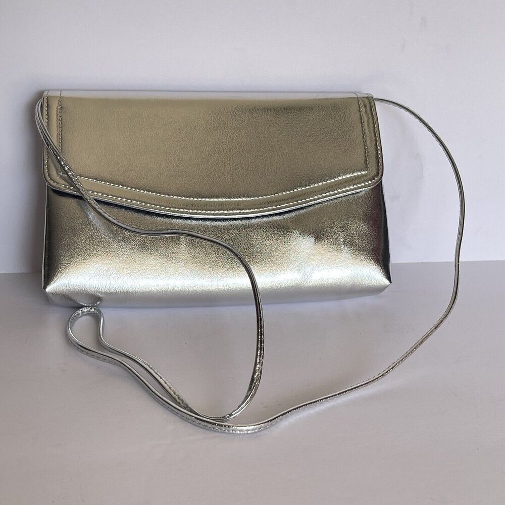 Vintage Women Silver Crossbody Bag - Picture 4 of 12